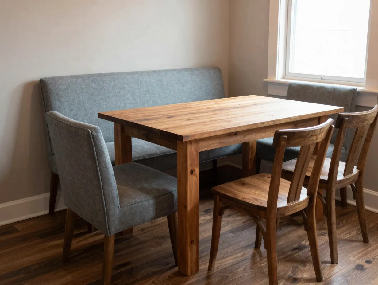 Incorporate bench seating to maximize capacity