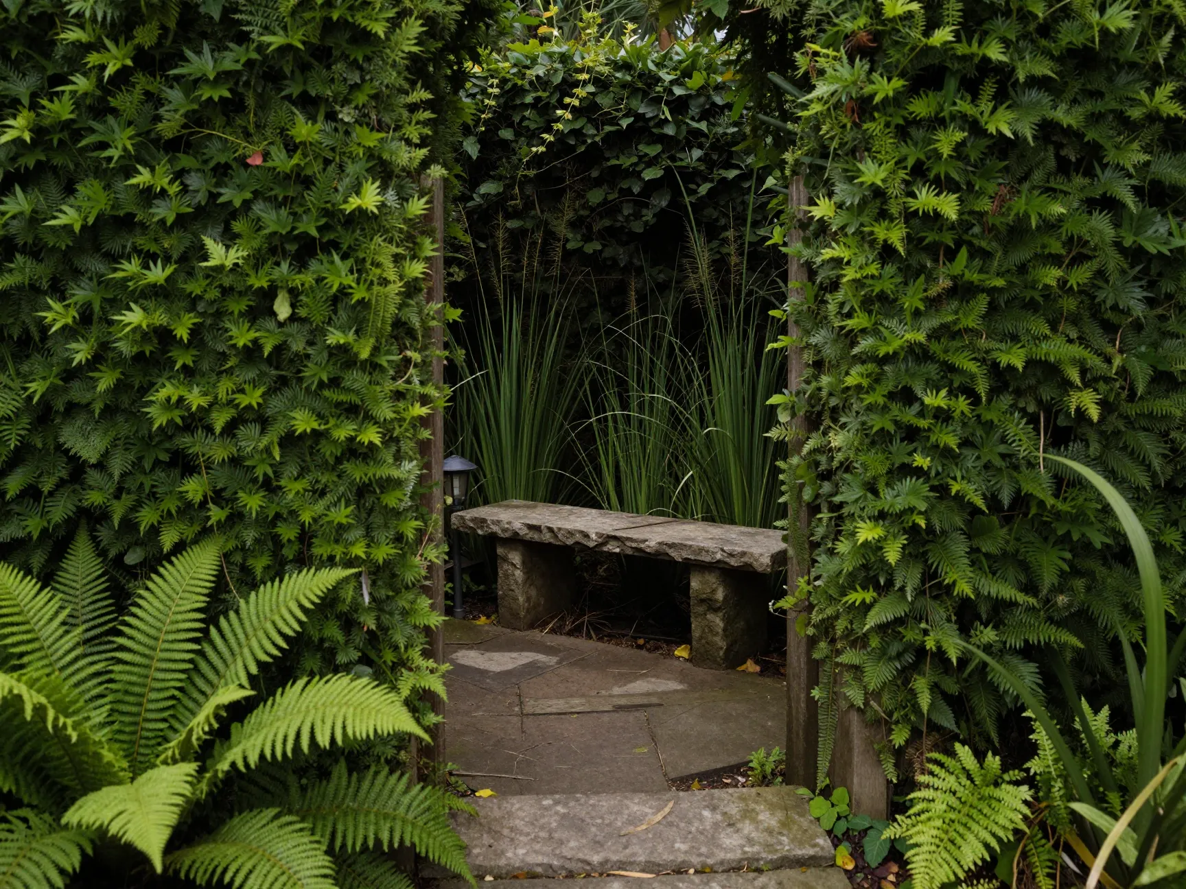 Create a secret garden nook for intimate escape