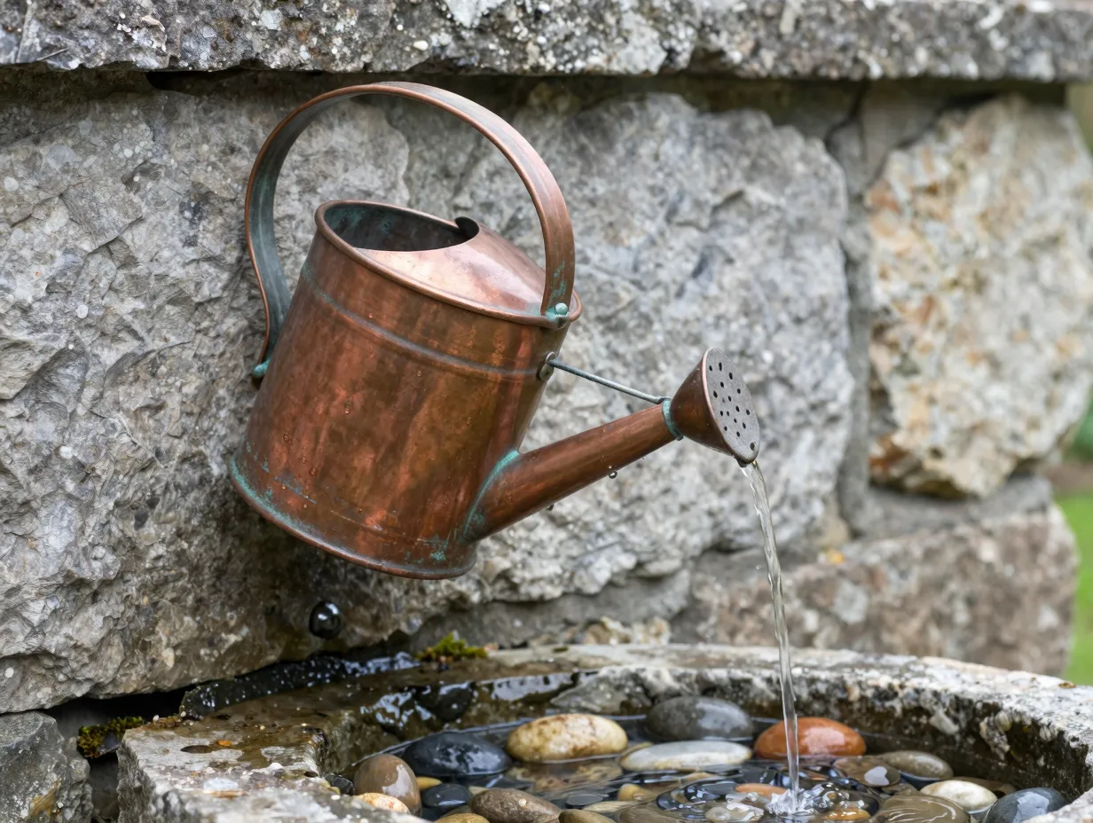 Add playful water features as conversation starters