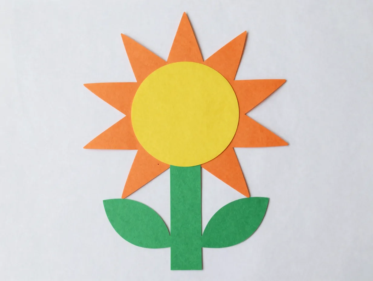 Geometric shape flowers
