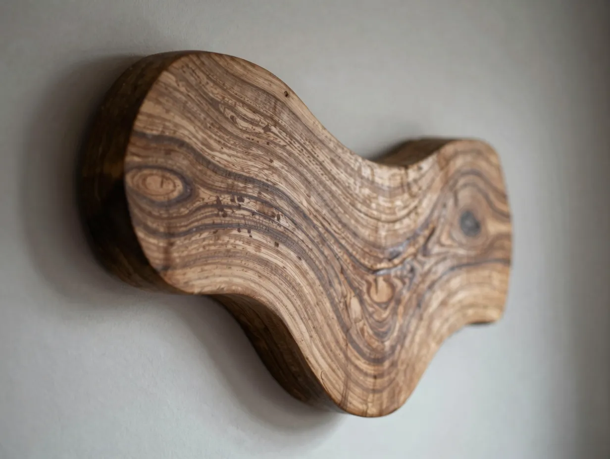 Organic wood wall sculptures