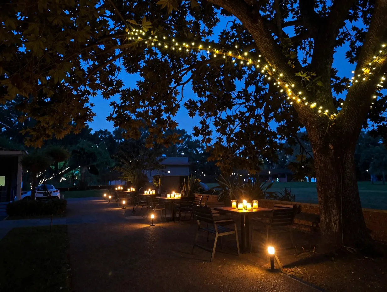 Use creative garden lighting to extend the magic