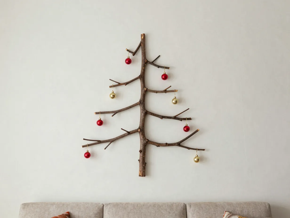 Go vertical with a wall mounted or slim profile tree