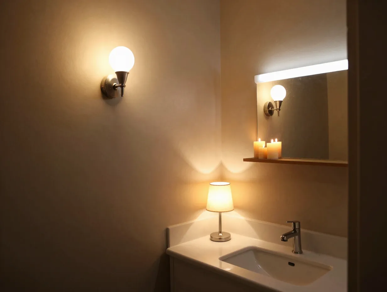 Layer your lighting for warmth not just visibility