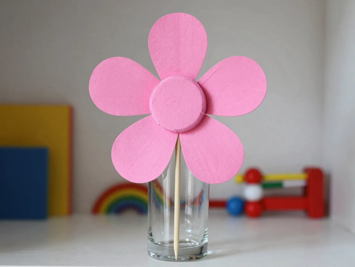 The cardboard tube petal flower