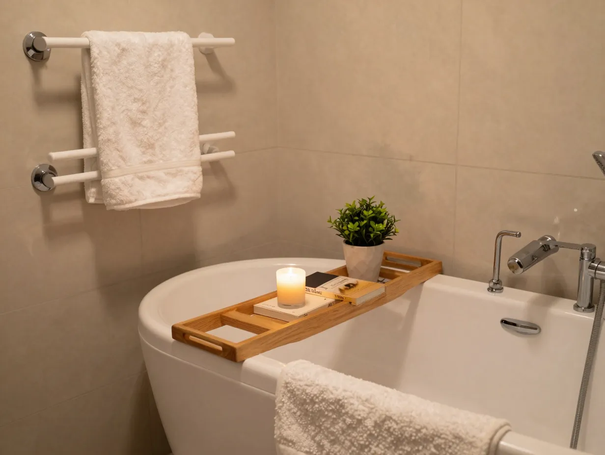 Create a spa like atmosphere with comfort driven details