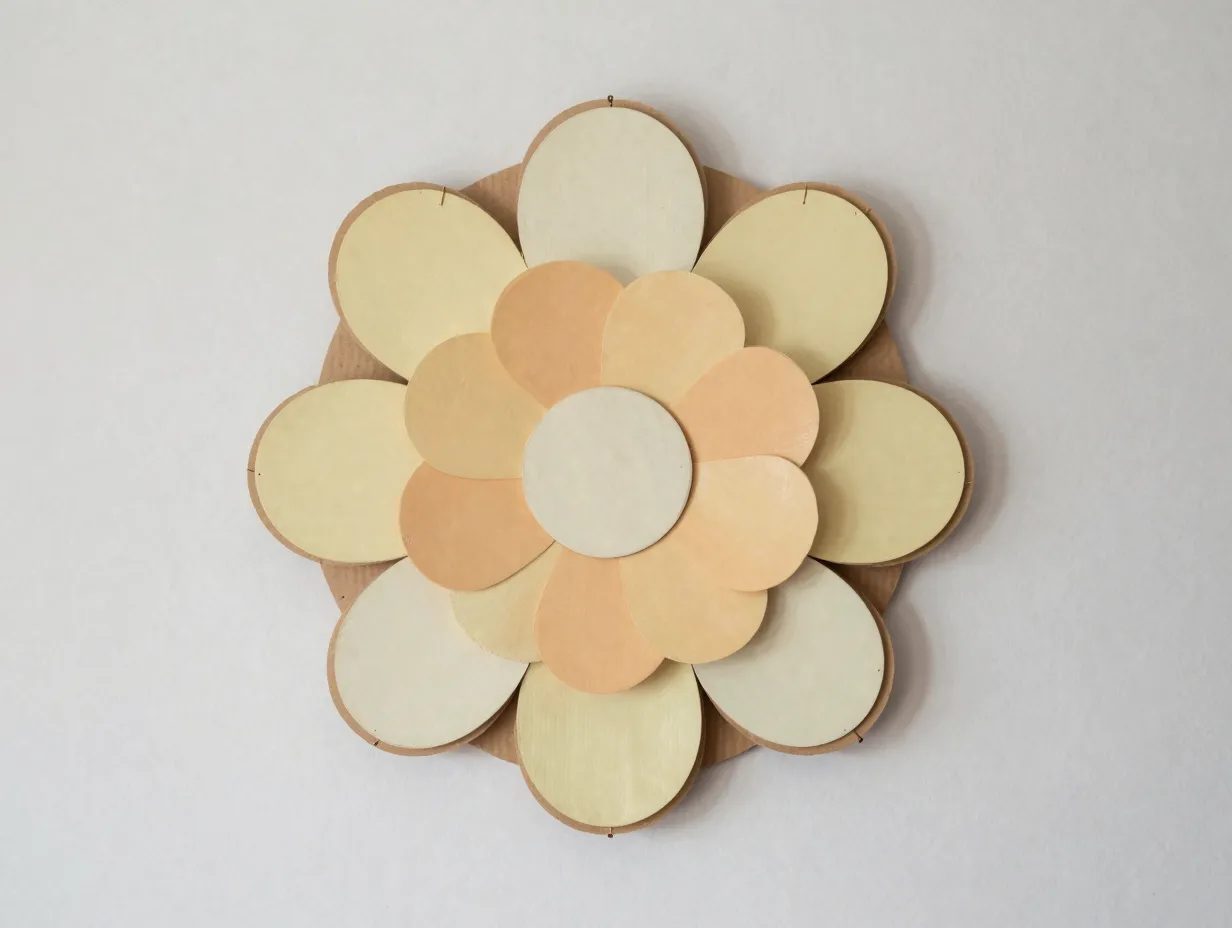 The wall art flower