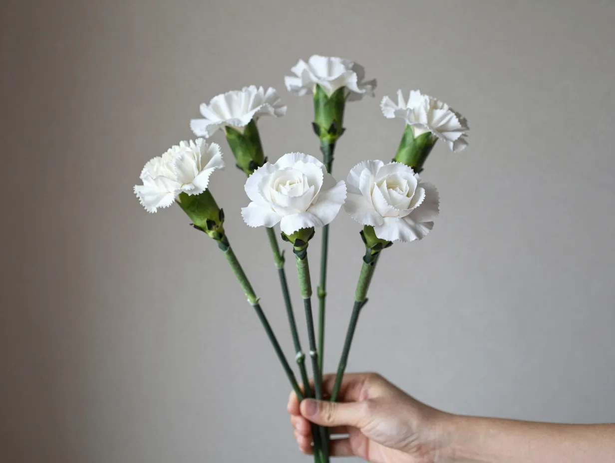 The streamer wrapped stem bouquet