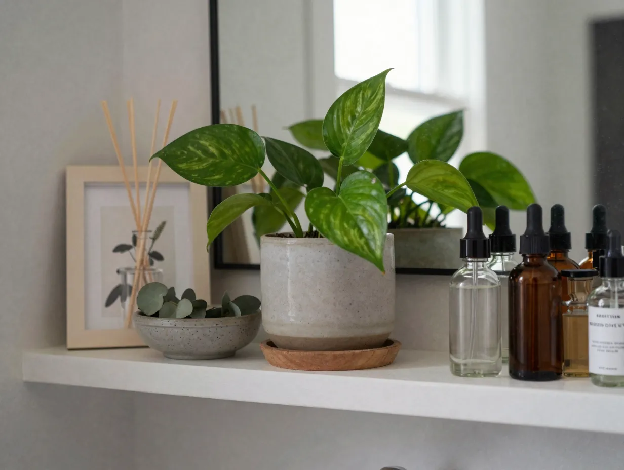 Add life with plants scent and personal touches