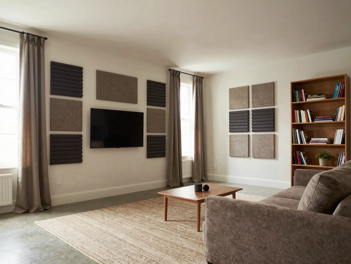 5 integrate acoustic treatment without sacrificing style