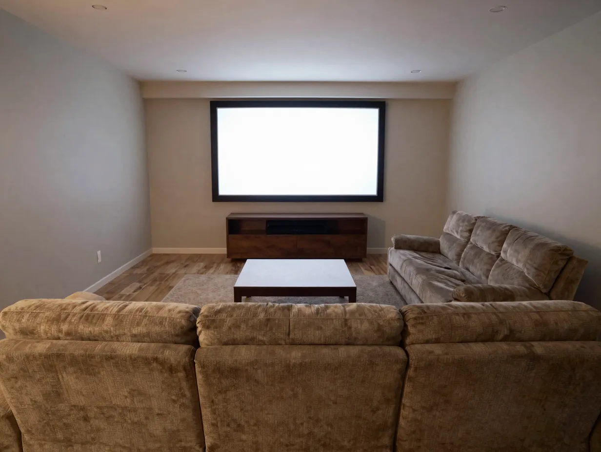 6 design your seating layout around the screen not the room