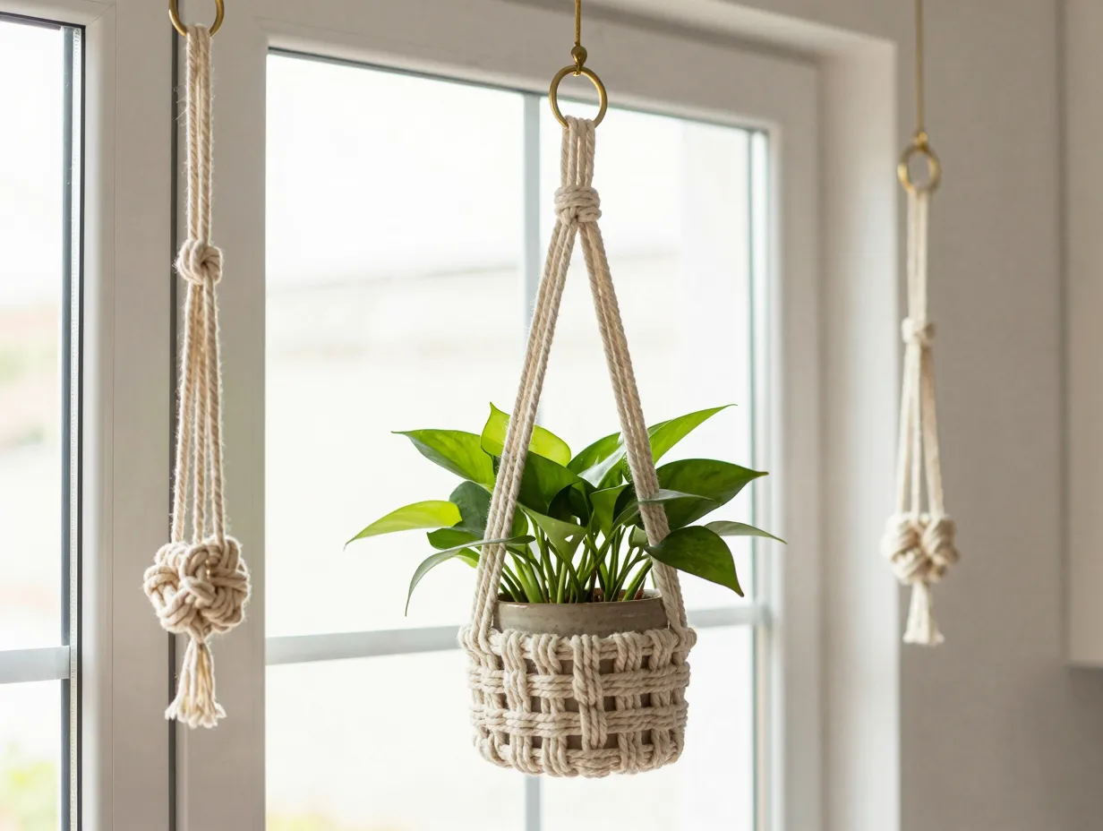 Read more about the article 9 Beautiful Macrame Plant Hanger Designs To DIY For Your Home