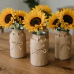 8 DIY Rustic Vase Projects Using Upcycled Jars, Bottles, and Tin Cans